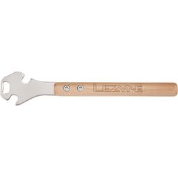 Lezyne Classic Pedal Rod Nickel/Wood (4712805975914)
