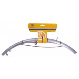 Merkloos Voorspatbord 28" kunststof 50 mm - zilver / (8716637018203)