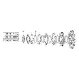 Campagnolo Cassd ca 11v krans 14a 11s-141 (8033874112380)