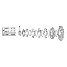 Campagnolo Cassd ca 11v krans 15a 11s-151 (8033874112397)