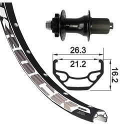 Wiel a 26 Xlc rodi black rock db zw 142/12 (4055149016661)