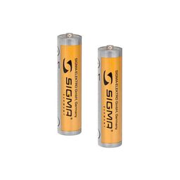 Sigma Batterijset met 2 alkalinebatterijen aaa cubic (4016224003617)
