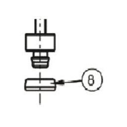 Pompd Sks zuiger 30mm pvc zwart o.a 1941 (4002556118242)
