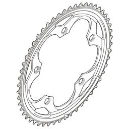 Shimano Kettingblad 52T 105 FC-5700 Zwart (4524667541356)