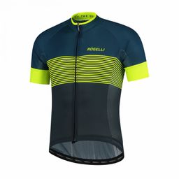 Rogelli Wielershirt KM Boost Blauw/Fluor-Geel XL (8717849056793)