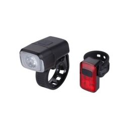 Bbb BLS-164 Verlichtingsset NanoStrike 400 Combo + BLS-152 Rear Spark 2.0 Uni Zwart (8716683126983)