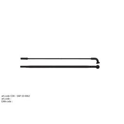 Sapim spaak 14-252 CX-Ray plat zwart met nippel p/stuk (5400540012054)