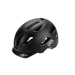 Helm Ges City L Zwart Mat Inject 59-61 6 Leds Rood (8435274968213)