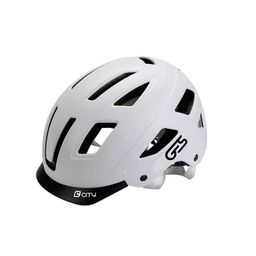 Helm Ges City M Wit Mat Inject 55-58 6 Leds Rood (8435274968244)