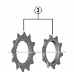 Shimano Tandkrans Unit 10-12T (4550170388966)