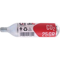 Qt cycletech CO2-patroon met draad - 25 gram (5414704127454)