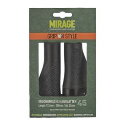 Mirage handvatten "Grips in style" 132/100 zwart blister (8718836209208)