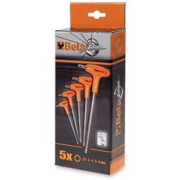 Beta 5-delig Set Haakse Stiftsleutels Met Handgreep 96t/s5p (8014230519319)