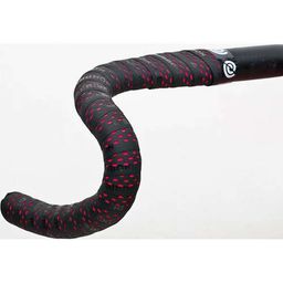 Bikeribbon Stuurlint PU Color Perf Zwart - Rood (8027312010383)