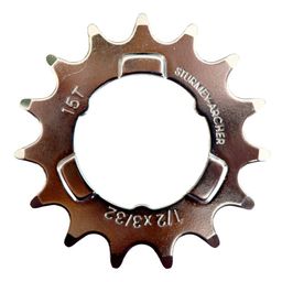 Sturmey archer Tandwiel 15T - 3/32 doorgezet - verchroomd (4710944238389)