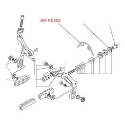 Campagnolo p/stuk Remd ca veer dubbel br-re208 p.st. (8033874113417)