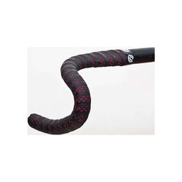 Bikeribbon Stuurlint PU Color Perf Zwart - Rood (8027312010383)