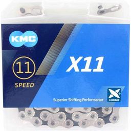 KMC ketting X11 silver/black 114s (4715575890296)