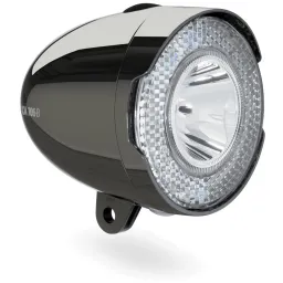 Axa koplamp 706 15 lux batt dark chrome (8713249282923)