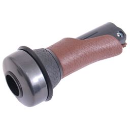 Gazelle Handvat links basis 100mm brown draaibel (8717118392614)