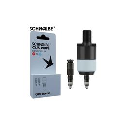 Schwalbe clik valve SV-SCV ventiel set met adapter (4026495951869)