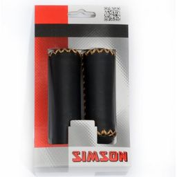 Simson handvatten leer kort/lang zwart (8711646204494)