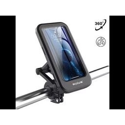 Rixus telefoonhouder RXHM52 4-6,7" waterdicht kantelb. zw (8720289310189)