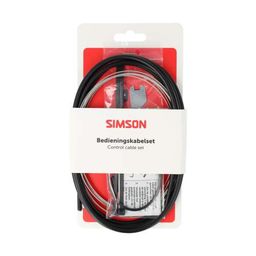 Simson schakel kabel Nexus rvs zwart (8711646935480)