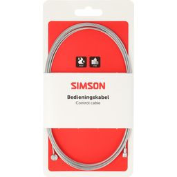 Simson rem binnenkabel rvs 2.35m 2 nippels ton/pee (8711646935459)