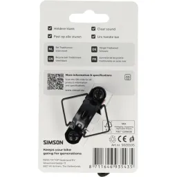 Simson bel Traditioneel zwart staal (8711646935435)