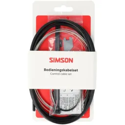 Simson schakel kabel Nexus rvs zwart (8711646935480)