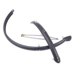 Hulzebos Spatbordset 28" 50 mm mat zwart compleet met stangen (8716637016223)