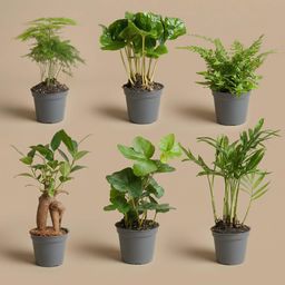 Planten set - Groen - 6 groene planten - potmaat 6 (8720872024912)