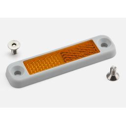 Brompton Replacement folding pedal reflector - MK2 (Silver) (5053099019144)