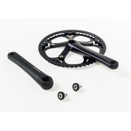 Brompton Crankset - Spider type complete incl LH+RH - 54T (Black) (5053099000937)