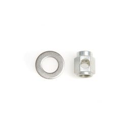 Brompton Chain tensioner nut + washer - 3-spd (Sturmey - alloy shell) (5053099010097)