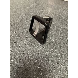 H&h CNC Front Carrier Block (2 piece) BLACK/SILVER (2181002297600)