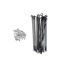 Brompton SPK/Nip Set 14G Double Butted 145 BLK - set van 28 stuks (2181005543964)