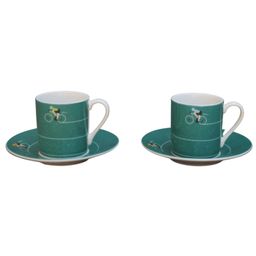 Cyclegifts Espresso Kit 2x Kop en schotel (5055071713637)