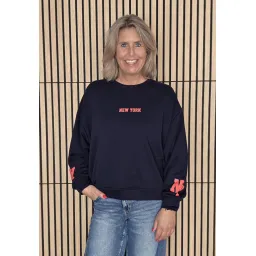 SWEATER NEW YORK BLAUW