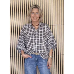 BLOUSE LILLY BLAUW