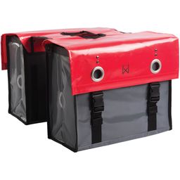 Willex Dubbele Bisonyl Tas 52L Rood/D Rood/Donkergrijs (5425023135129)