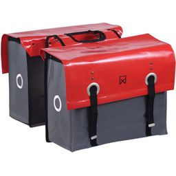 Willex Dubbele Bisonyl Tas 52L Rood/D Rood/Donkergrijs (5425023135129)