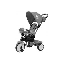 Merkloos Q-Play Driewieler Comfort 4 in 1 Grijs (8715347008924)