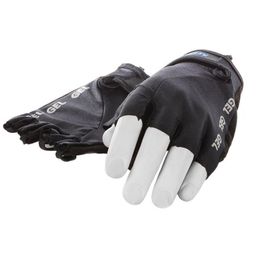 Mirage Lycra handschoen met gelpads maat S - zwart/zwart (8717729482919)