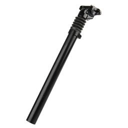 Kalloy Zadelpen verend ?27.2 / 350mm aluminium - zwart (8716812604986)