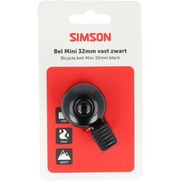Simson Fietsbel Mini met Kunststof Klem 32mm - Zwart (8711646935770)