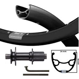 KGS ACHTERWIEL 27.5 INCH (584) RIVAL ZWART CASS HO (8785264304232)