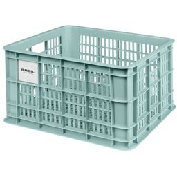 Basil Fietskrat L gerecycled kunststof, 40L - silver (8715019211645)