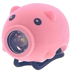 Pexkids LED-lamp varken met toeter USB-oplaadbaar - roze (8716812607949)